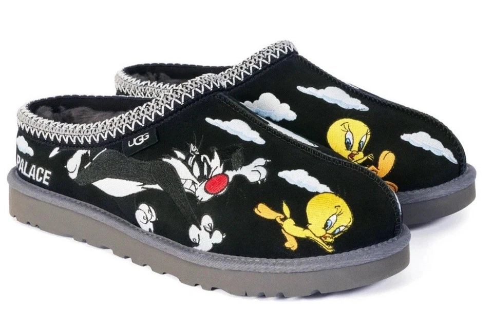 Size 10 UGG x Palace x Looney Tunes Tasman Slipper Black In Hand Fast Free Ship! - Image 1 of 1