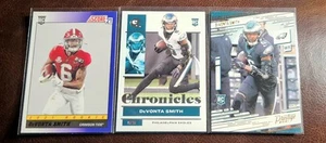 DeVonta Smith 2021 Chronicles & Score Football Lot x3 Philadelphia Eagles - Picture 1 of 2
