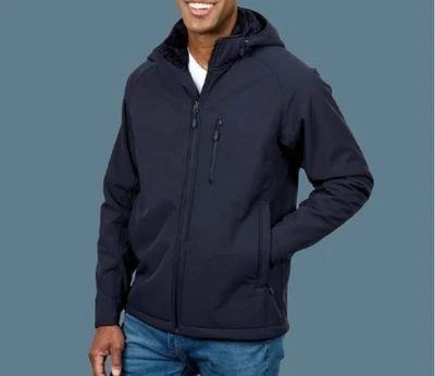 Kirkland Signature Men's Fleece Lined Softshell Blue Size S/M/L/XL/XXL New - Image 1 of 4