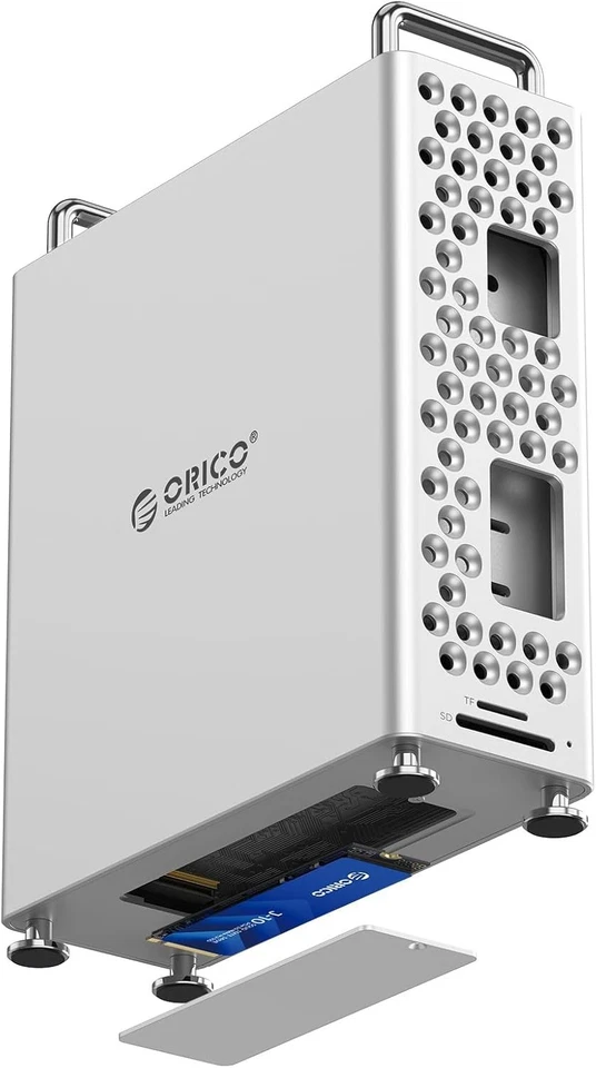 Soporte de acoplamiento de aluminio ORICO MiniPro para Mac mini M4, concentrador USB-C 5 en 1 con 10 GB Foto 1 de 1