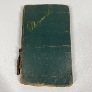 Antique Diary Journal Memoranda WATER WELL Drillers Notes - Picture 1 of 17