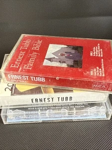3x Ernest Tubb's Cassettes - Family Bible, Millennium Collection, Hall Of Fame - Imagen 1 de 5