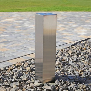 Edelstahlsäule eckig 50cm Edelstahl Element für DIY Springbrunnen Bau Säule 3 - Bild 1 von 9