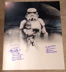 Star Wars Stormtroopers signiertes 16x20 Metallfoto - Bild 1 von 3