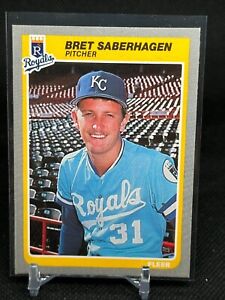 1985 Fleer Bret Saberhagen ROOKIE #212 - Kansas City Royals