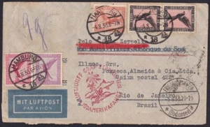 F-EX24315 GERMANY 1933 ZEPPELIN SUDAMERIKA FLIGHT TO RIO DE JANEIRO BRAZIL - Picture 1 of 2