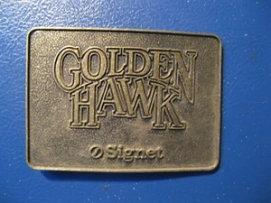 Vintage GOLDEN HAWK Signet Gürtelschnalle - Bild 1 von 2