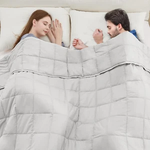 Weighted Blanket(80"X87" 20Lbs King Size),Ultra Soft and Cozy Cooling Weighted B - Picture 1 of 12