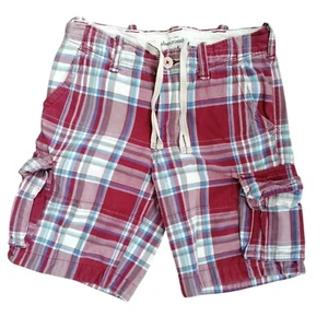 Abercrombie & FItche pantaloncino quadri tasche laterali 14 anni veste S adulto - Imagen 1 de 7