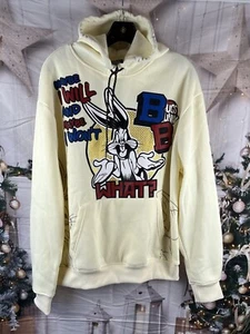 Looney Tunes Size:M Unisex Long Sleeve Sweatshirt Graphic Print Hoodie Pocket - Picture 1 of 12