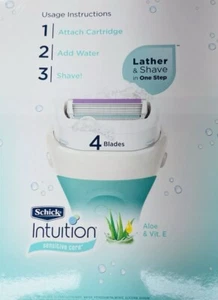 Recambios de afeitadora Schick 4069 Intuition Sensitive Skin 2 EN CAJA para mujer con natural - Imagen 1 de 6