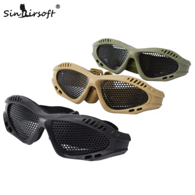 Occhiali militari tattici softair bb rete metallica occhiali protezione occhi - Immagine 1 di 4