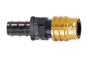 Q/R #4 Str Male Socket Push to lock Hose Barb JIFFY-TITE 21504P - Picture 1 of 1