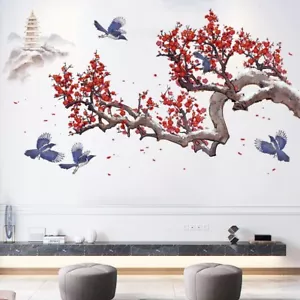 Wall Sticker Flower Decal Bird Tree Art Removable Vinyl Mural Bedroom Home Decor - Picture 1 of 9