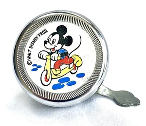 Vintage Walt Disney MICKEY MOUSE Fahrradklingel Made in Germany mit Klemme FUNKTIONIERT - Bild 1 von 4