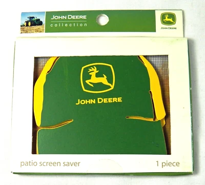 John Deere Ball Cap Metal Patio Screen Saver Cover Holes Fridge Magnet 658639 - Image 1 of 3