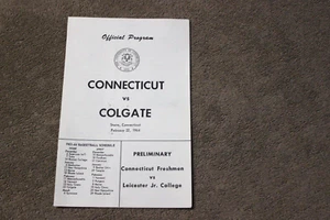 1964 (Feb. 22) UConn v Colgate 4-page college basketball program - Picture 1 of 3