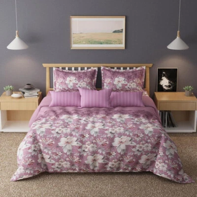 Bed Sheets 210 TC Luxury Ultra Soft Microfiber Bed Sheet With 2 Pillow Case Set - Image 1 of 3