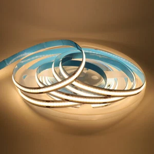 DC12V 24V COB LED Strip Lights 2m-5m Bendable Lights Cool/Warm White Flexible - Picture 1 of 14