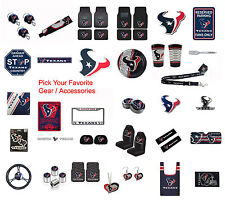New NFL Houston Texans Pick Your Gear / Car Truck Accessories Official Licensed