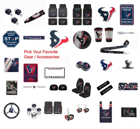 New NFL Houston Texans Pick Your Gear / Car Truck Accessories Official Licensed Cover