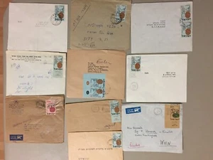Ten Israel covers ONLY with HORSE and SEAL stamps - Picture 1 of 1