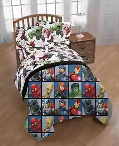 Marvel Avengers Team Reversible Comforter - TWIN - Multicolor - Picture 1 of 3