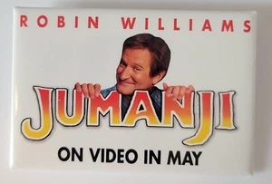 Vintage 1995 Jumanji Video Movie Promo Pin Robin Williams - Picture 1 of 5