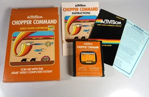Atari 2600: CHOPPER COMMAND completo di scatola, manuale, cartuccia e catalogo - Foto 1 di 5