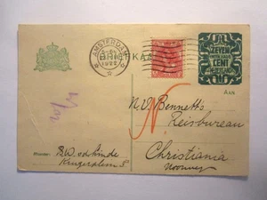 UPRATED 1922 NETHERLANDS CARD - Picture 1 of 2