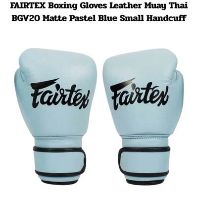 Fairtex BGV20 Boxing Gloves Baby Blue 10oz Women Muay Thai Training Gear - Image 1 of 4
