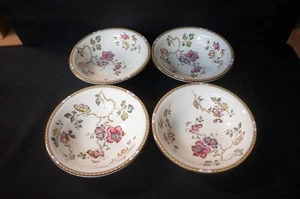 4 Wedgwood Schwalbe gelb braun Rand Coupe Müslischalen 1 5/8" hoch x 6 1/8" Wi - Bild 1 von 1