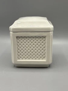 Ralph Lauren Square Vanity Box Coperchio Piatto Zuccheriera Bianco - Foto 1 di 8
