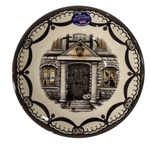 Lote de 4 tazones de sopa de cereal casa embrujada bruja malvada de Halloween Royal Stafford - Imagen 1 de 2