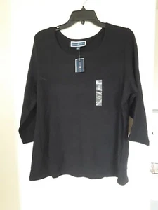 Camicia Karen Scott donna più collo barca verde acqua manica 3/4 nuova con etichetta taglia OX - Foto 1 di 3