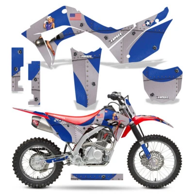 Pegatinas gráficas MX + #calcomanías PLT para Honda CRF125F 2019-2025 T-Bomber U Foto 1 de 2