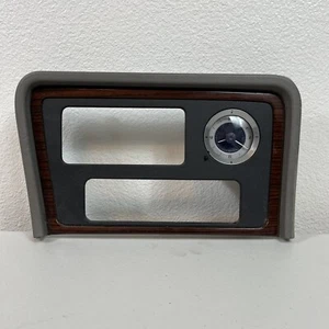 Cadillac Escalade Radio Dash Trim Cubby W/Clock Bezel Wood Grain OEM 2002-2006 - Picture 1 of 8