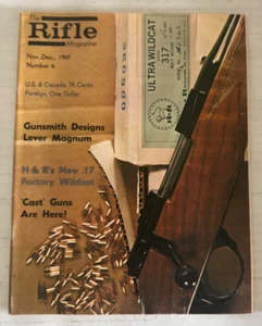 The Rifle Magazine No 6 Nov Dec 1969 Gunsmith Designs H & R .17 Wildcat Cast Gun - Picture 1 of 5