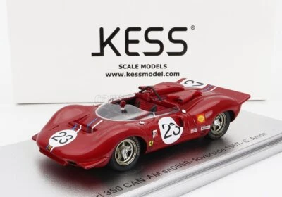 MODELLINO AUTO STATICO KESS FERRARI 350 P4 SPIDER CANAM AMON RIVERSIDE 1967 1/43 - Immagine 1 di 4