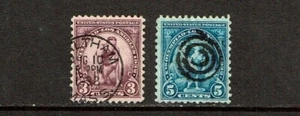 1932 U.S. CLASSIC 3/5c SUMMER OLYMPICS Set of 2 Sc#718-19 City & Fancy Cancels - Picture 1 of 1