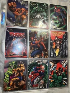 1994 Marvel Flair Trading Card 1-150 Set Lot Comic Book Iron Man Error Missing1 - Picture 1 of 23