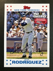 2007 Topps Opening Day Promo Movie Gallery Alex Rodriguez PF - Bild 1 von 2