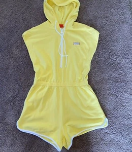 Mameluco Hunter For Target para mujer M de una pieza capucha amarilla media cremallera bolsillos B24 - Imagen 1 de 12