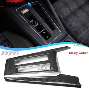Real Carbon For VW GOLF 8 MK8 GTI Golf R Line 21+ Console Gear Shift Panel Trim - Picture 1 of 15