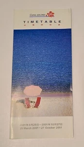 China Airlines Timetable (2001) - Picture 1 of 2