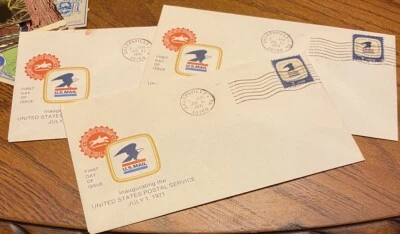 First Day Issue United States Post Office Set Of 3 Envelopes With 8 Cent Stamp - Image 1 of 4