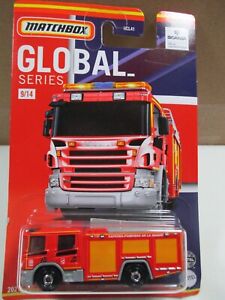 2021 Matchbox Global Target Exclusive- Scania P 360 Fire Truck-  Red 9/14