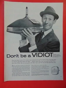 1960 Don't Be a VIDIOT TV NUOVO ricambio tubo quadro foto arte stampa pubblicità - Foto 1 di 1