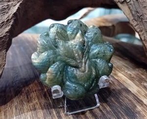 Beautiful Carved Labradorite 9 Tail Fox Disc (1) - Picture 1 of 1