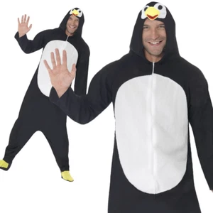 Tuta Da Pinguino Per Adulti Costume Da Animale Festa Zoo Donne Uomini S-XL - Imagen 1 de 8